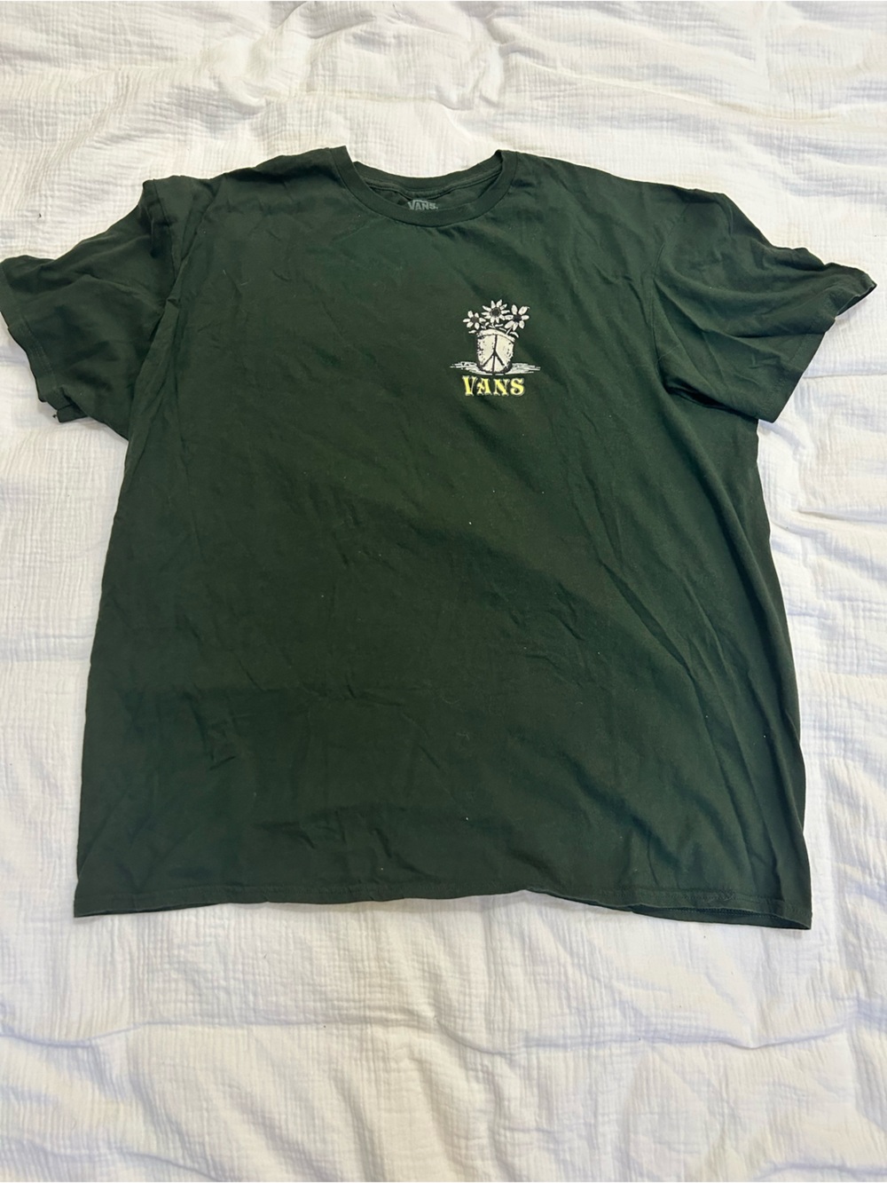Vans Dark Green Mini Skirt with Subtle Logo